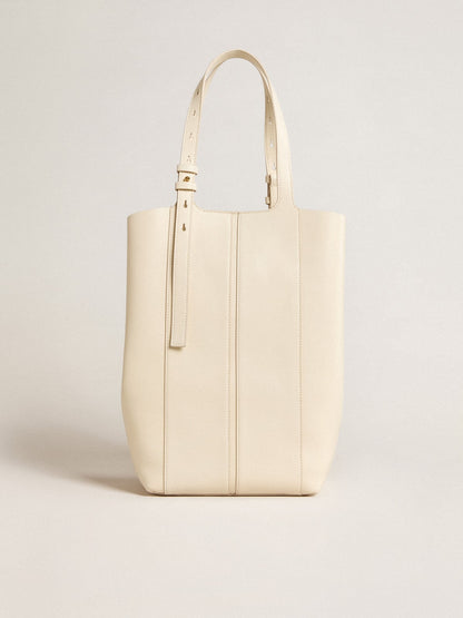 Golden Goose 24/7 Bag North South in butter-colored leather with adjustable handles