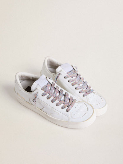 Golden Goose Multicolor Lurex laces with contrasting black logo