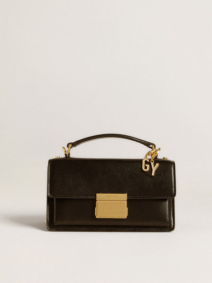 Golden Goose Letter Y charm in gold-colored brass with crystals