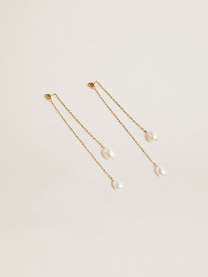 Golden Goose Drop earrings with pearls