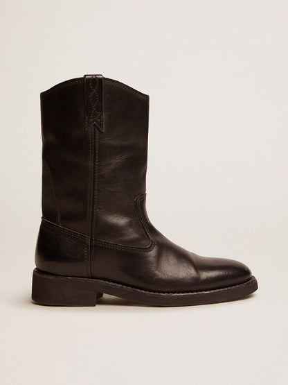Golden Goose Biker boots in black leather