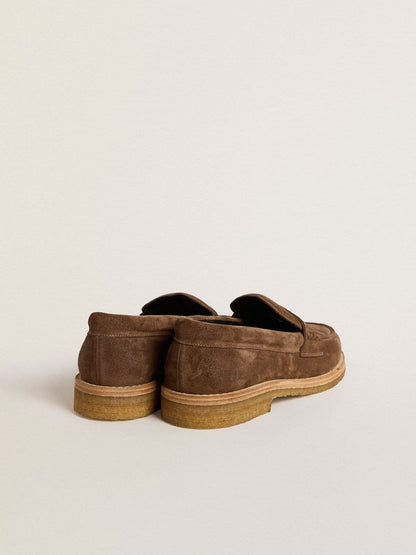 Golden Goose Women's Jerry loafer in dove-gray suede
