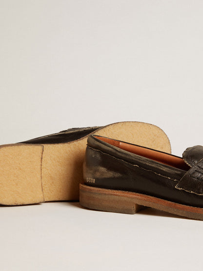 Golden Goose Women's Jerry loafer in black leather