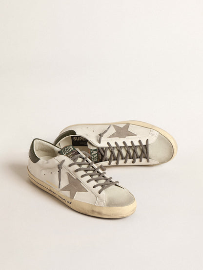Golden Goose Super-Star  with croc-print star and green heel tab