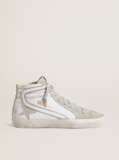 Golden Goose Men's Slide in leather with suede details