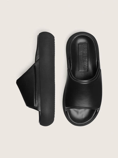 Golden Goose Men's Space-Star slip-ons in black leather