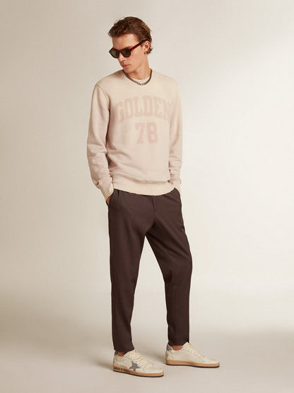 Golden Goose Ball Star in nappa with gray reflective nylon star and heel tab
