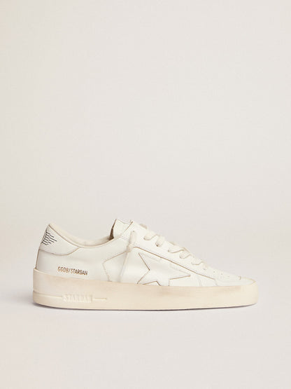 Golden Goose Men's Stardan in white leather