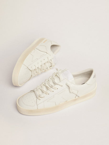 Golden Goose Men's Stardan in white leather