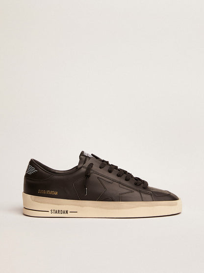 Golden Goose Men's Stardan in total black leather