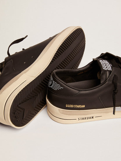 Golden Goose Men's Stardan in total black leather