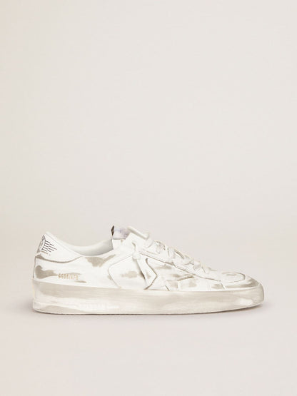 Golden Goose Stardan in white leather with white leather star and heel tab