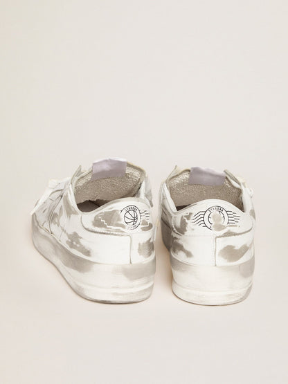 Golden Goose Stardan in white leather with white leather star and heel tab