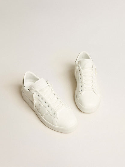 Golden Goose Men’s bio-based Purestar with white star and mirror-effect heel tab
