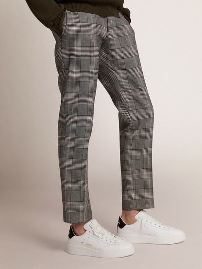 Golden Goose Men's Purestar with leather star and black leather heel tab