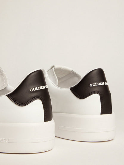 Golden Goose Men's Purestar with leather star and black leather heel tab