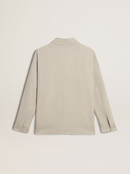 Golden Goose Men's khaki wool blend coach jacket