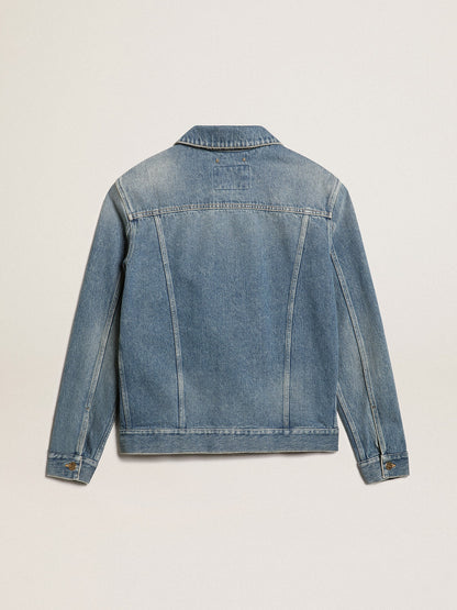 Golden Goose Men's denim jacket with medium wash