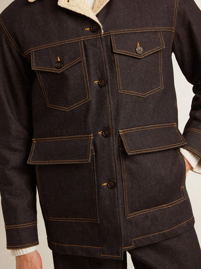 Golden Goose Men's denim pea coat jacket