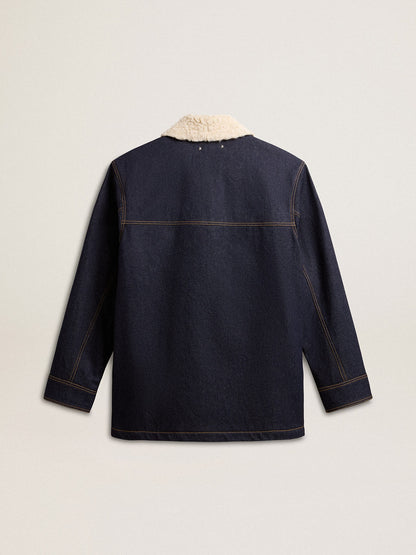 Golden Goose Men's denim pea coat jacket