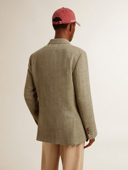 Golden Goose Men's double-breasted blazer in Shetland wool