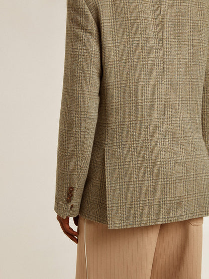 Golden Goose Men's double-breasted blazer in Shetland wool