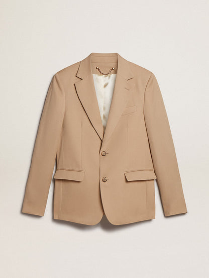 Golden Goose Single-breasted blazer in sand with horn buttons