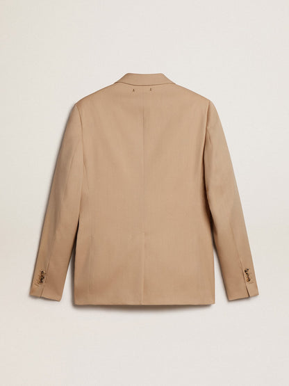 Golden Goose Single-breasted blazer in sand with horn buttons