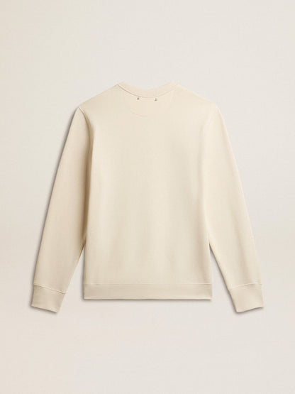 Golden Goose Men's cotton crew-neck sweatshirt with embroidered lettering