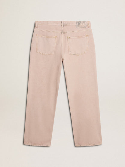Golden Goose Men's pink dyed jeans
