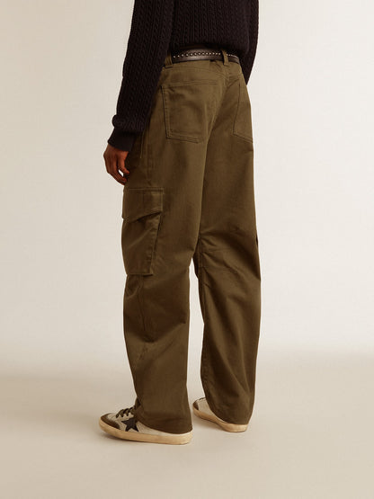 Golden Goose Olive green cargo pants