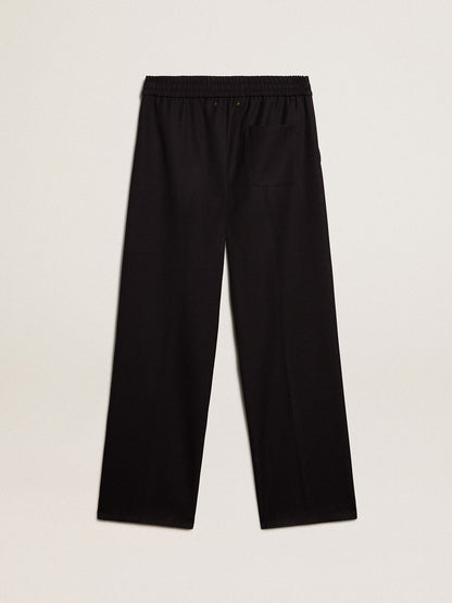Golden Goose Men’s joggers in dark blue wool