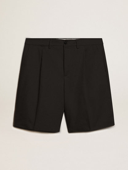 Golden Goose Men's Bermuda shorts in black cotton
