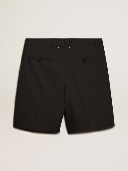 Golden Goose Men's Bermuda shorts in black cotton