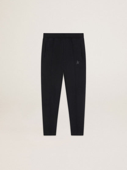 Golden Goose Men's black joggers with star on the front