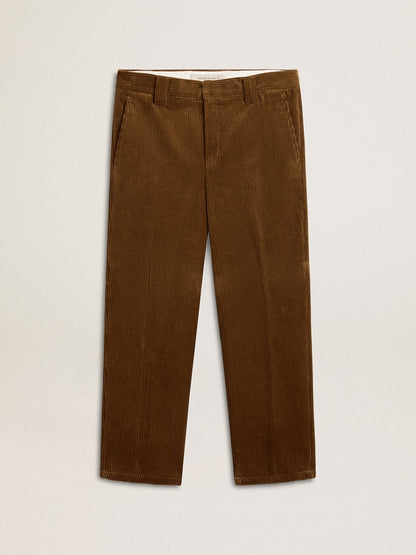 Golden Goose Men's dark olive corduroy pants