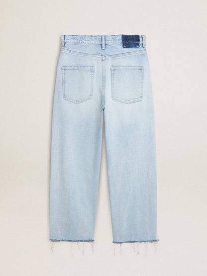 Golden Goose Men’s pants in lived-in effect denim