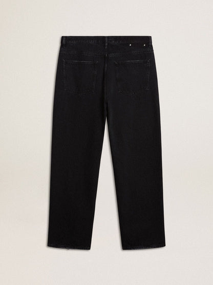 Golden Goose Men's black one-wash jeans