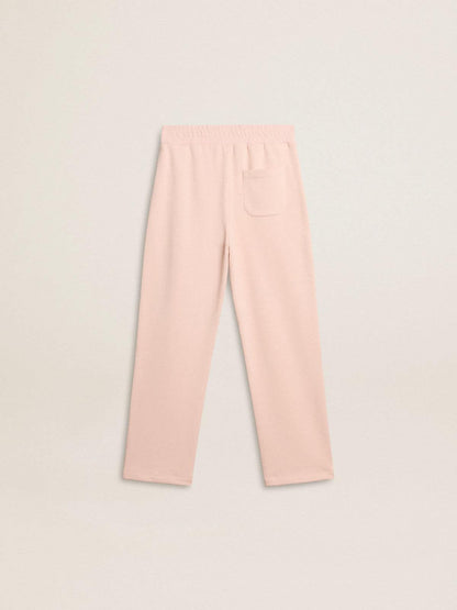 Golden Goose Girls’ pink joggers with print