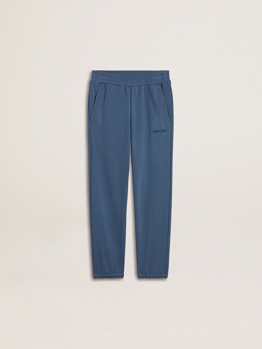 Golden Goose Kids’ blue joggers with embroidery