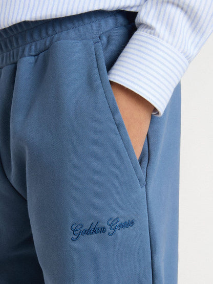 Golden Goose Kids’ blue joggers with embroidery