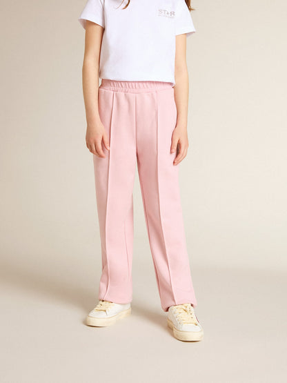 Golden Goose Pink joggers with glitter star on the front