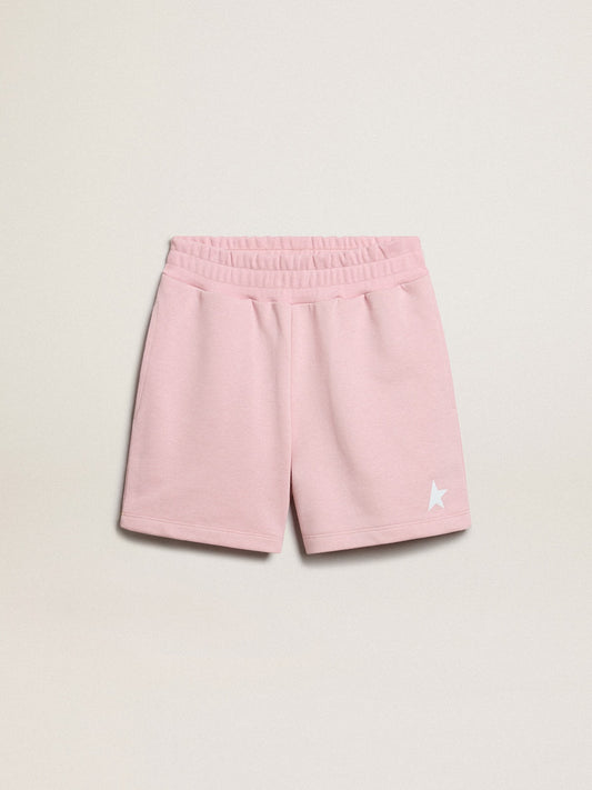 Golden Goose Girls’ shorts in pink with white star