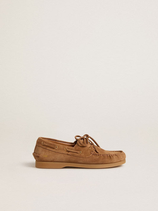 Golden Goose Junior Cruise loafer in light brown suede