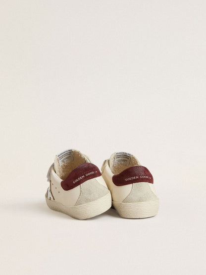 Golden Goose Young Old School with silver metallic leather star and purple suede heel tab