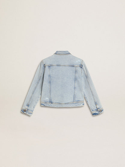 Golden Goose Light denim jacket with embroidery