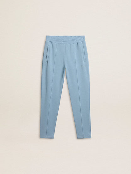 Golden Goose Boys' light blue printed joggers
