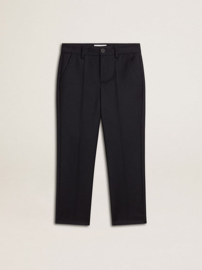Golden Goose Boys' dark blue wool pants