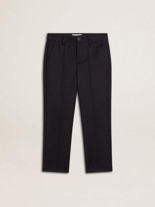Golden Goose Boys' dark blue wool pants