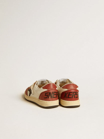 Golden Goose Ball Star Young in nappa with black star and red leather inserts